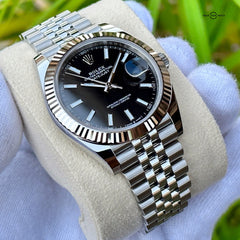 Rolex Black krinkle Dail | Date Adjust | Jubilee Chain