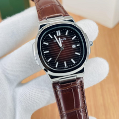 Patek Strap Watch – Brown with brown Dial