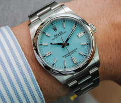 Rolex Sky Blue Date adjust dail