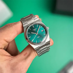 Tissot PRX Luxury Watch – Silver with Black Dial