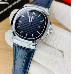 Patek Strap Watch – Blue with Blue Dial