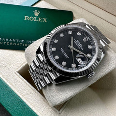 Rolex Black krinkle Dail | Date Adjust | Jubilee Chain